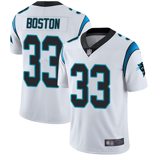 Carolina Panthers Limited White Youth Tre Boston Road Jersey NFL Football #33 Vapor Untouchable